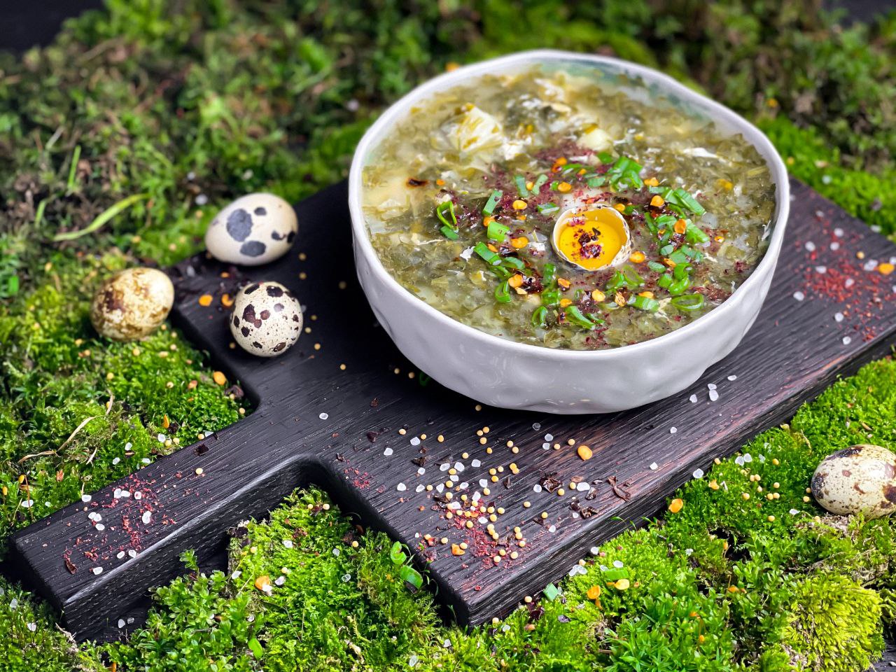 Купить Зеленый борщ с амарантовым маслом за 0 грн